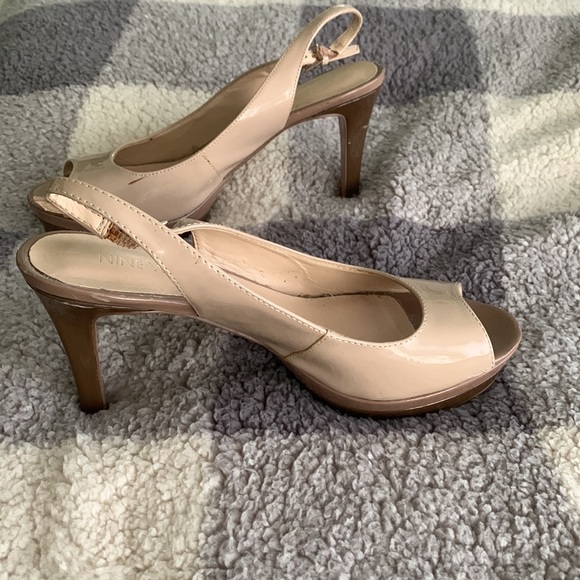 NINE WEST strap back heels - size 6 - Picture 3 of 6